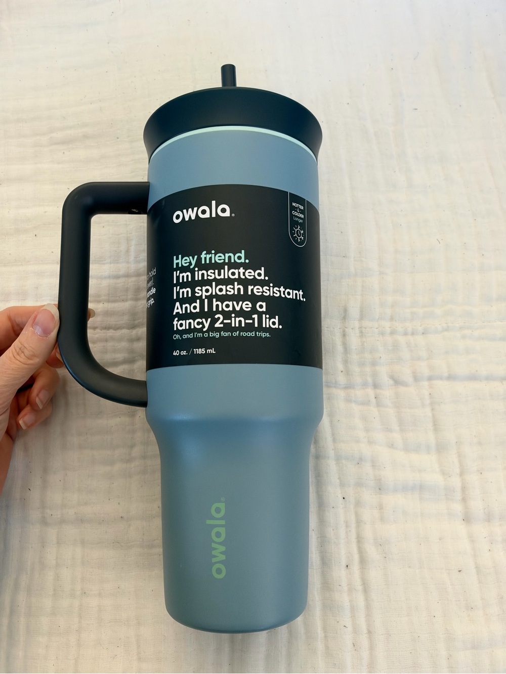 NWT Owala 40 oz. Stainless Steel Straw Tumbler